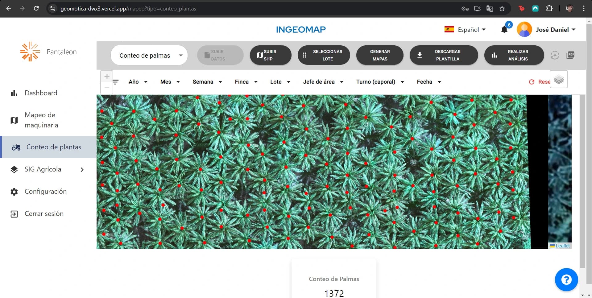 Vista del proyecto IngeoMap